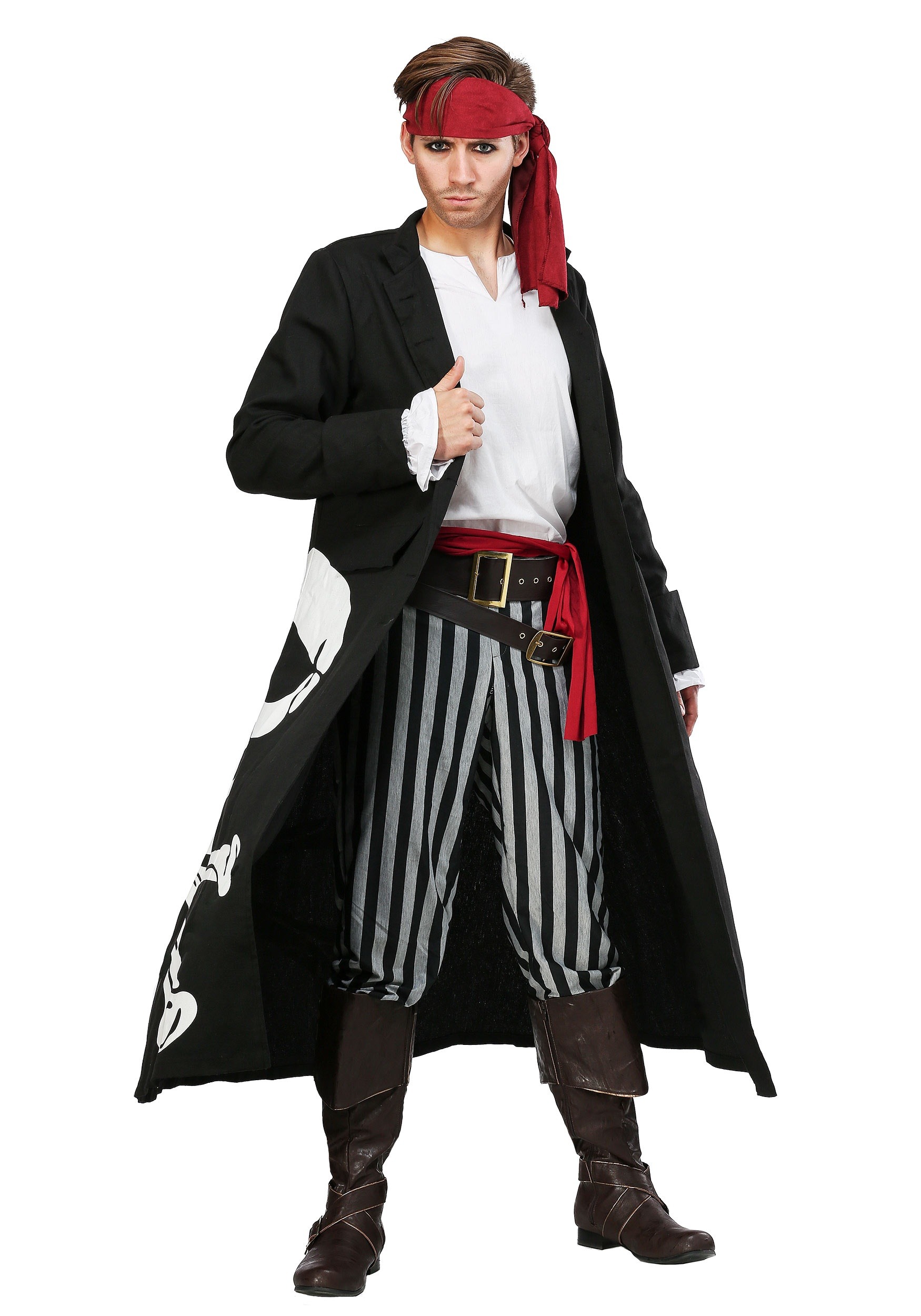 Pirate Flag Captain Plus Size Fancy Dress Costume For Men , Exclusive