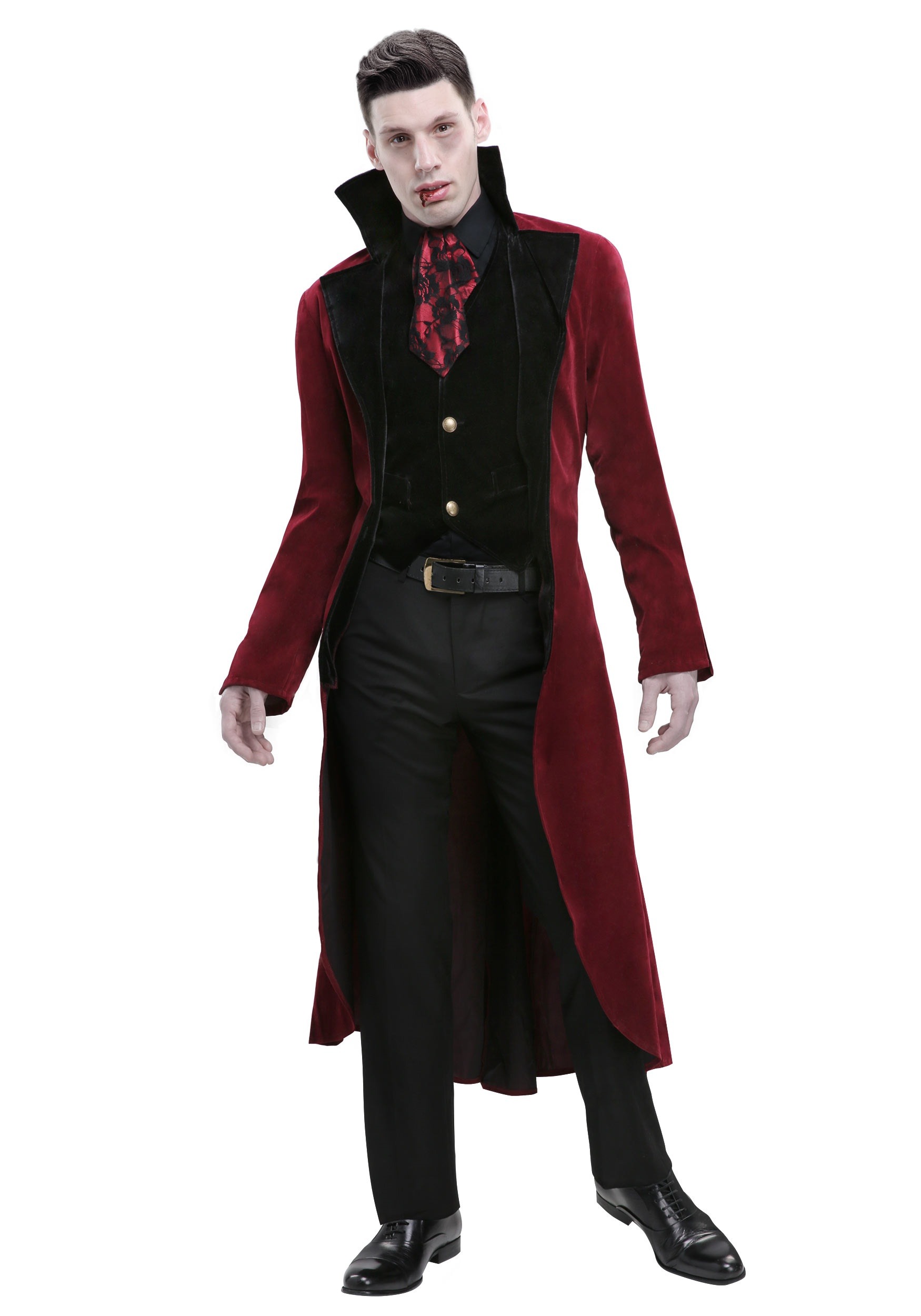Plus Size Men's Dreadful Vampire Fancy Dress Costume