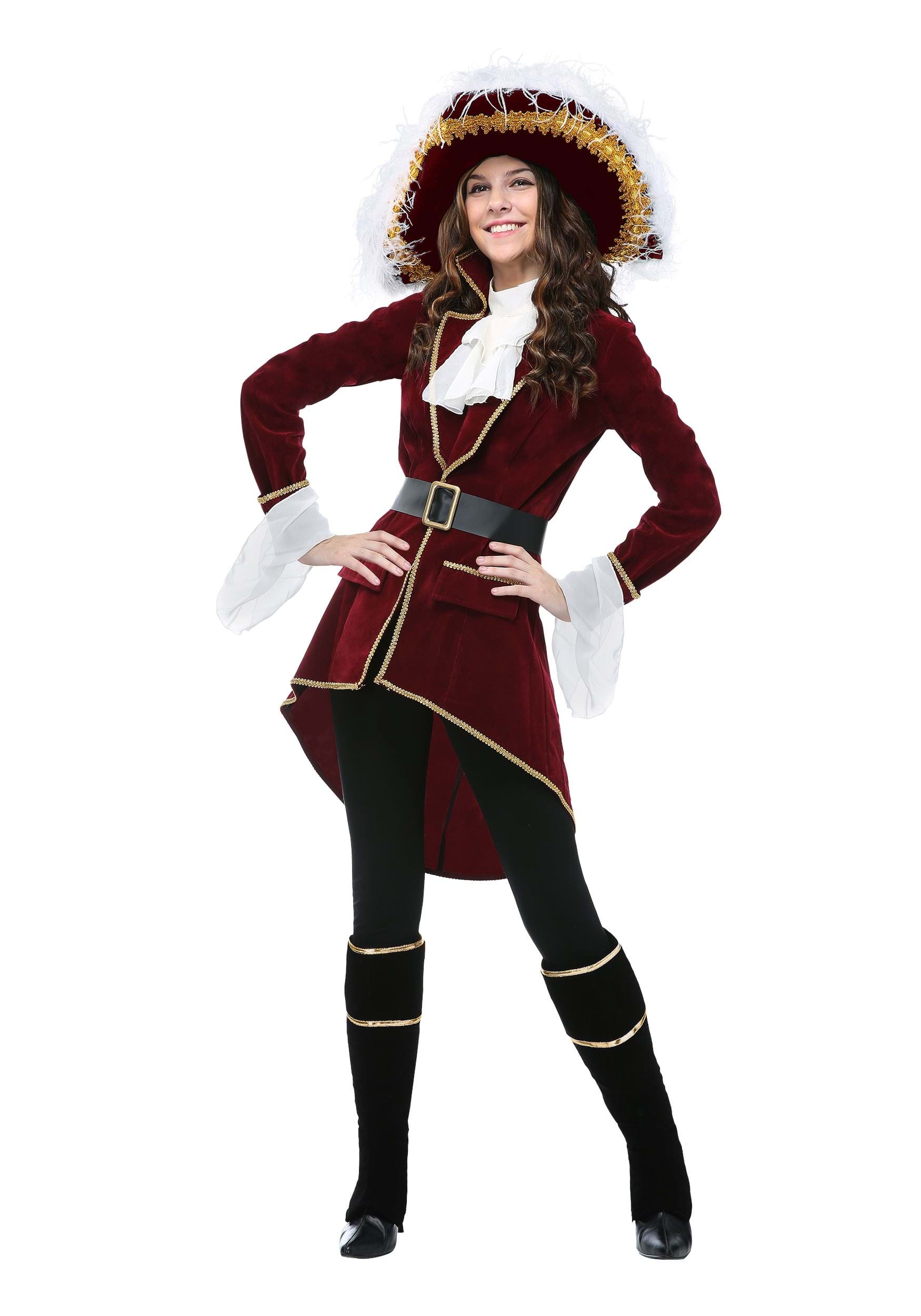 Captain Hook Women's Fancy Dress Costume