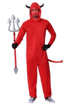 Men's Plus Size Devil Jumpsuit Costume