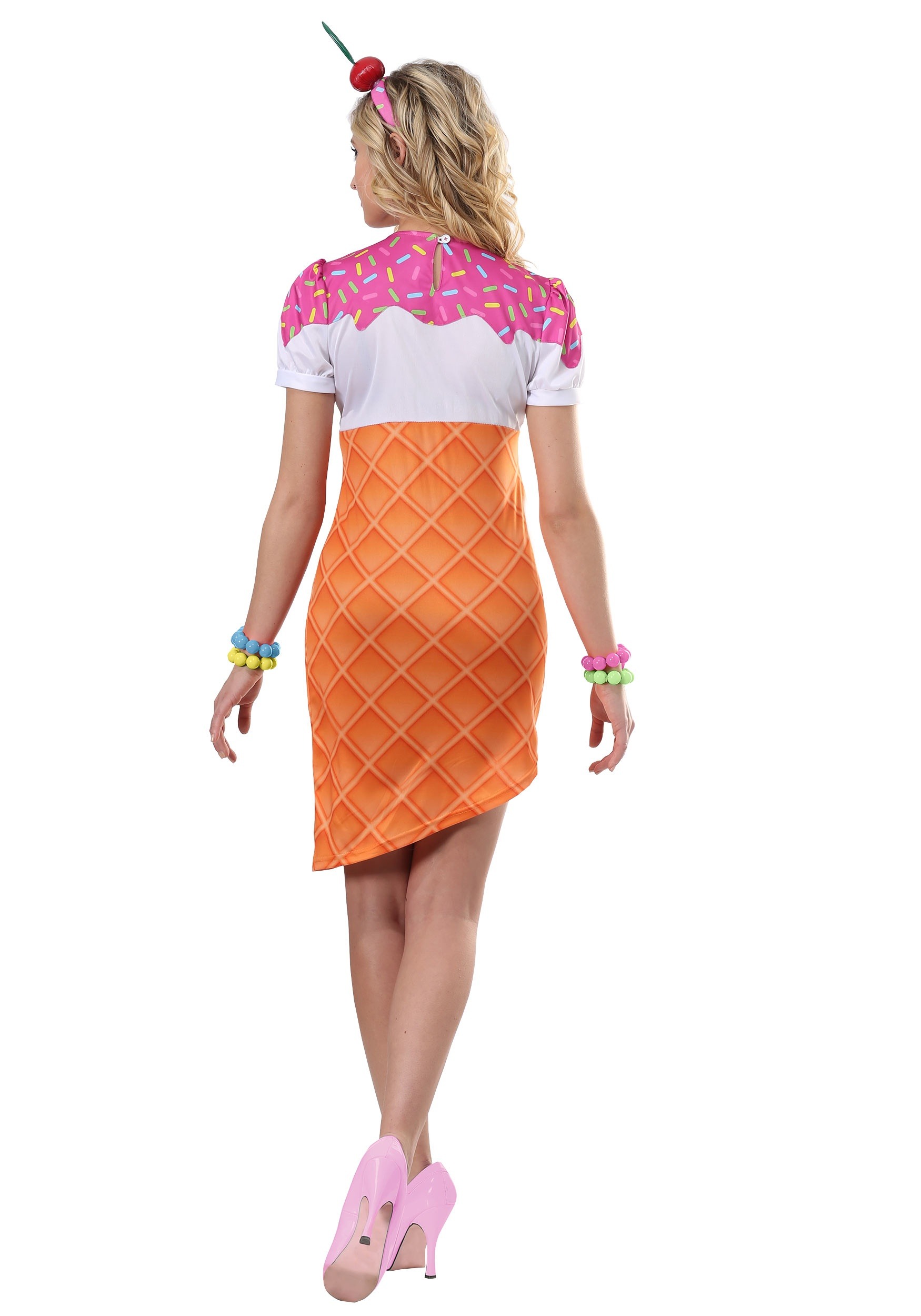 Ice Cream Cone Fancy Dress Costume For Women