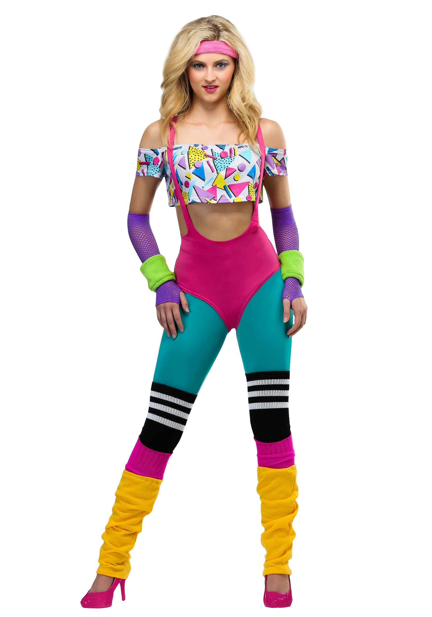 Work It Out 80's Costume for Women