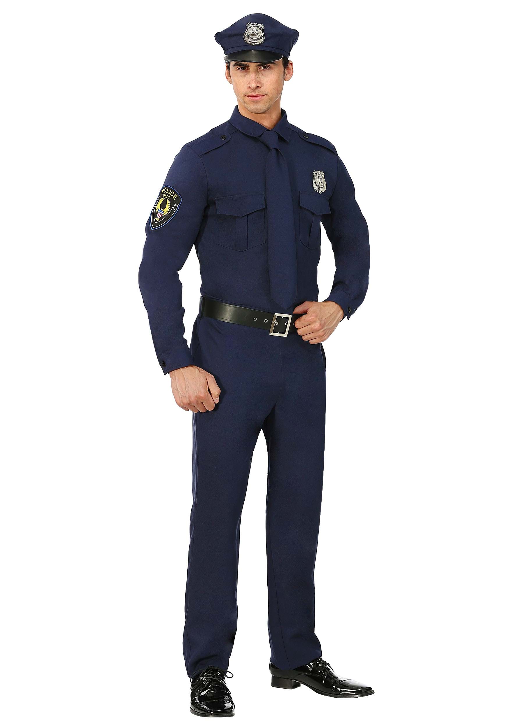 Photos - Fancy Dress Fancy FUN Costumes Men's Cop  Dress Costume | Adult Halloween Police 