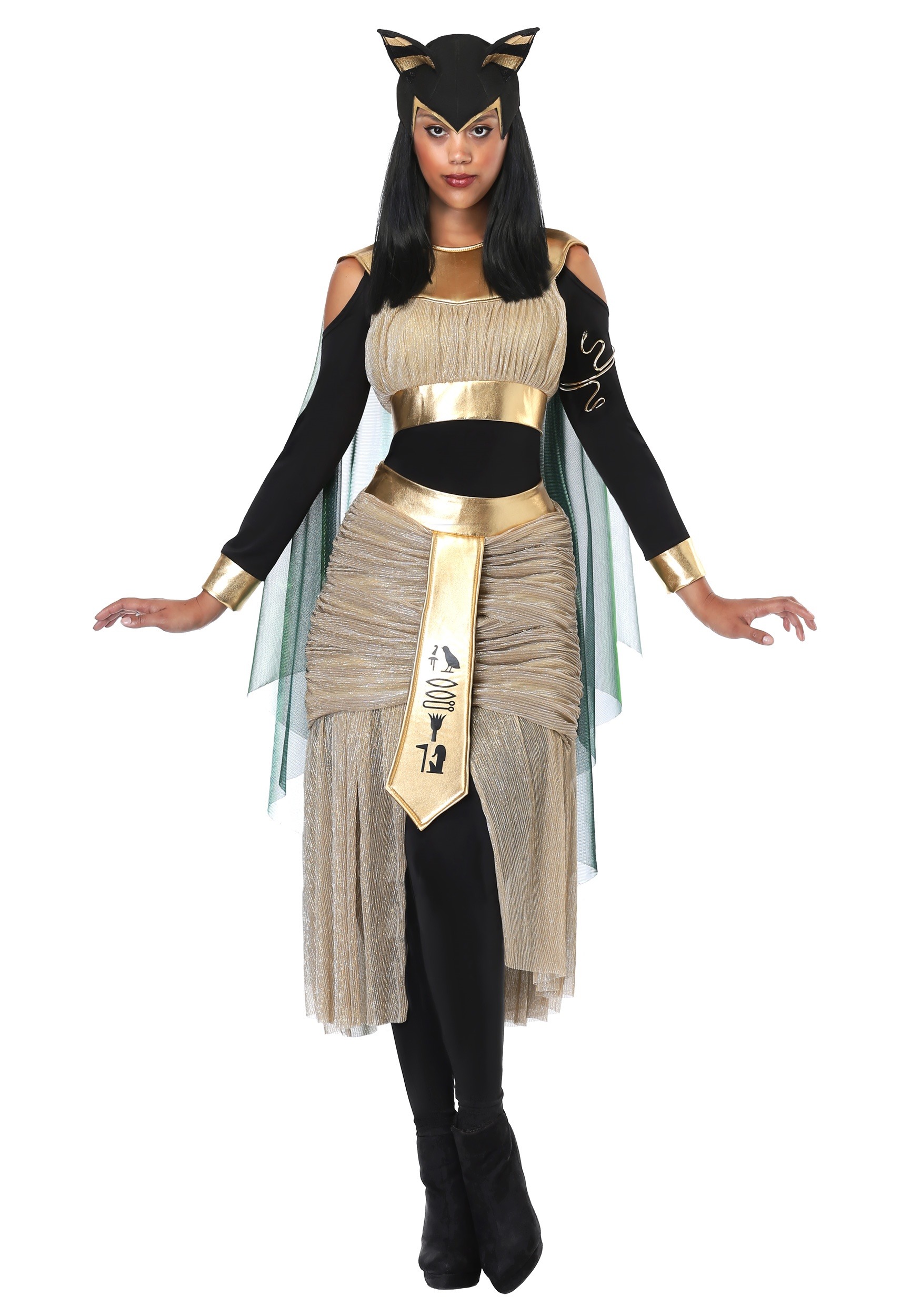 Egyptian Goddess Bastet Fancy Dress Costume For Women