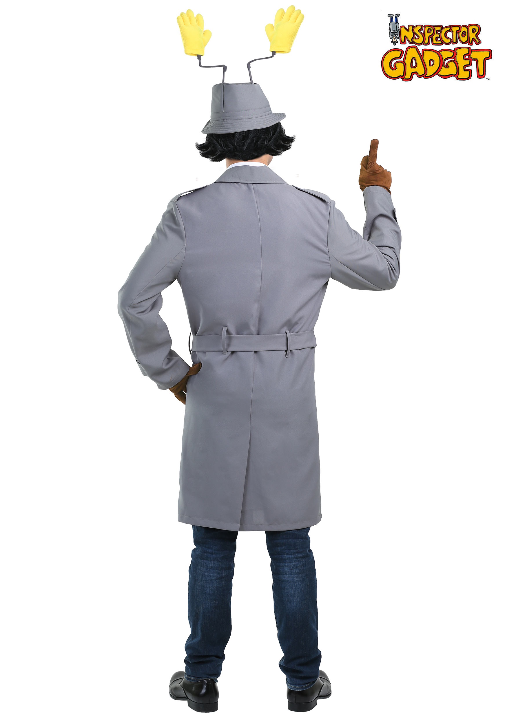 Plus Size Inspector Gadget Fancy Dress Costume For Men
