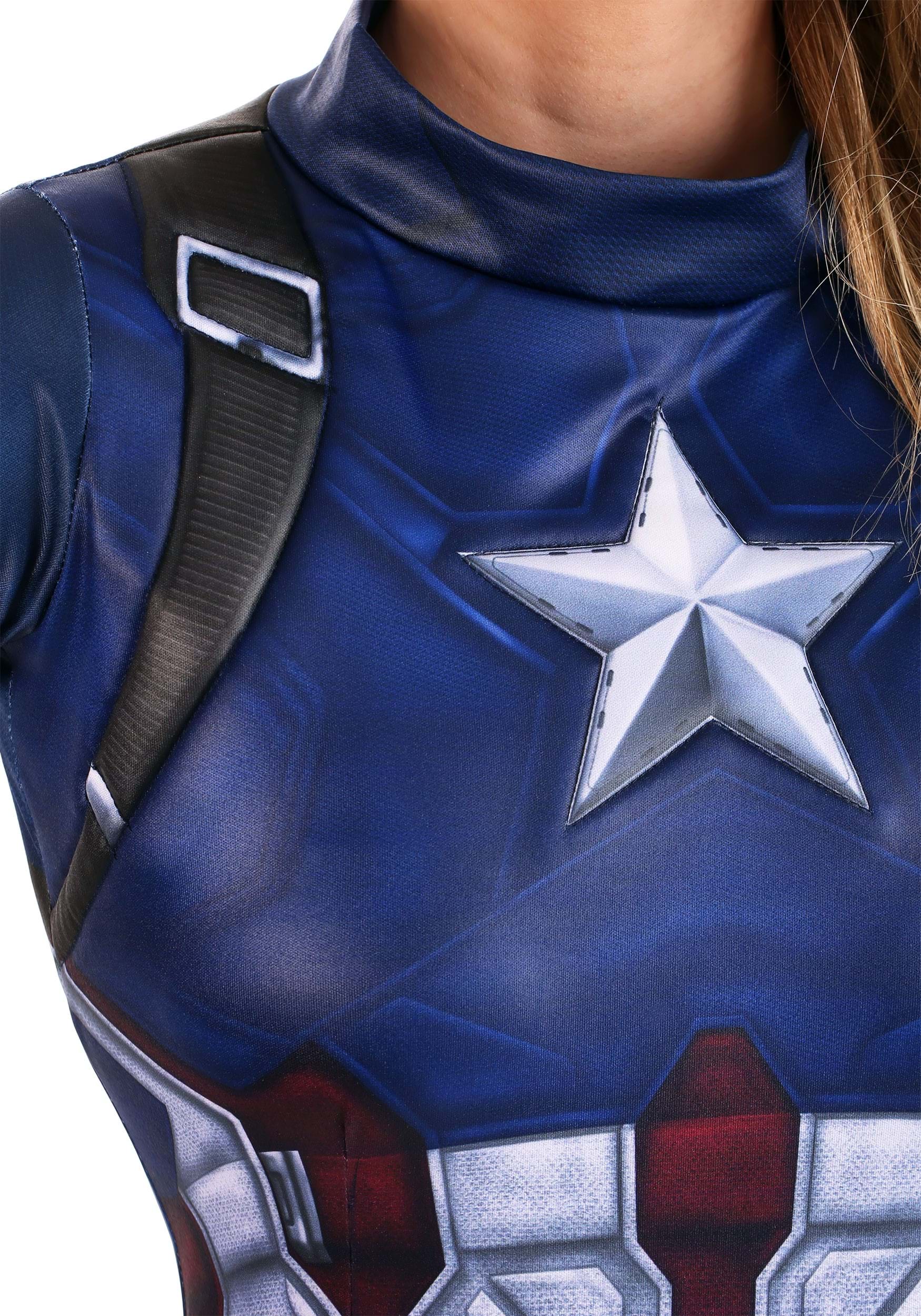 Captain America Fancy Dress Costume For Women
