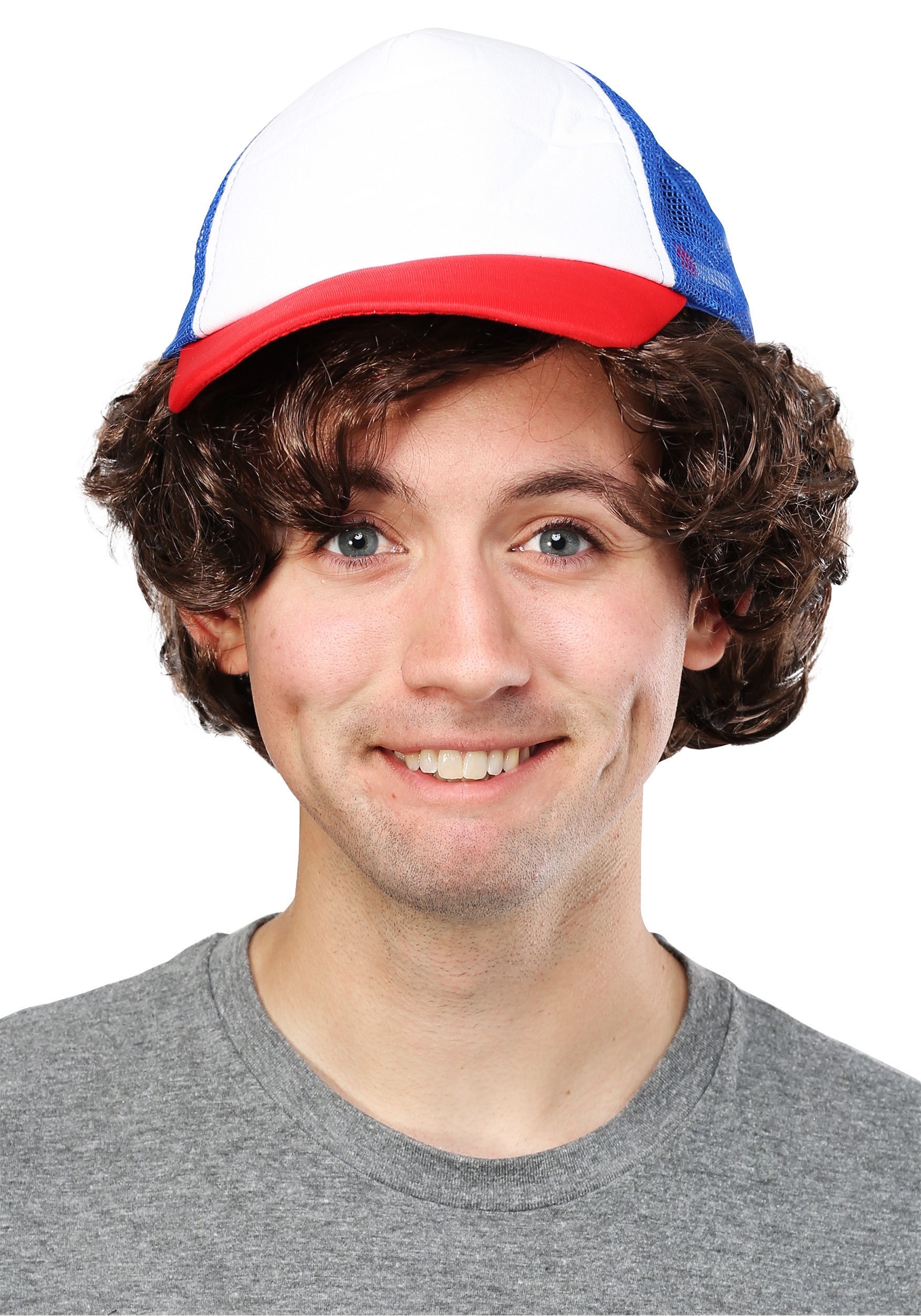 Photos - Fancy Dress A&D FUN Costumes Strange Stuff Wig and Baseball Hat for Adults Brown 