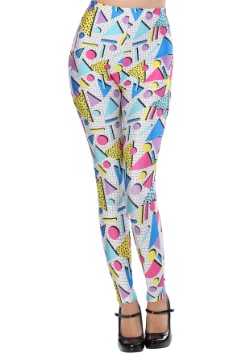 Adult 80's Party Girl Leggings