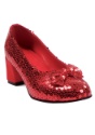Women's Red Sequined Shoes
