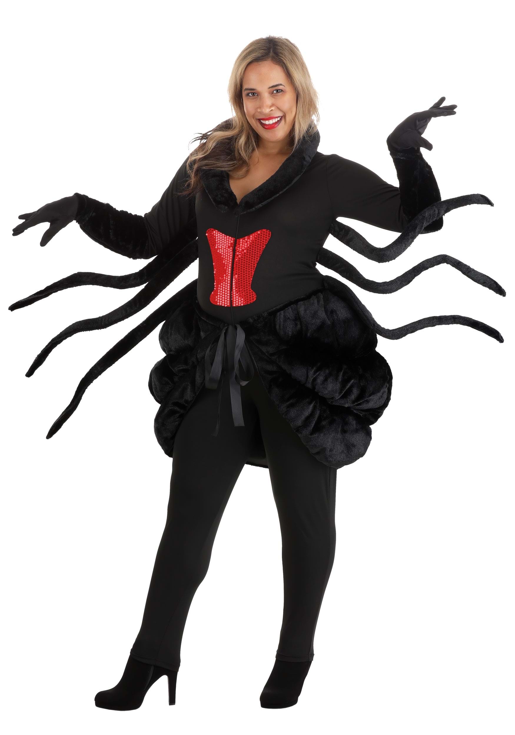Black Widow Spider Fancy Dress Costume For Women