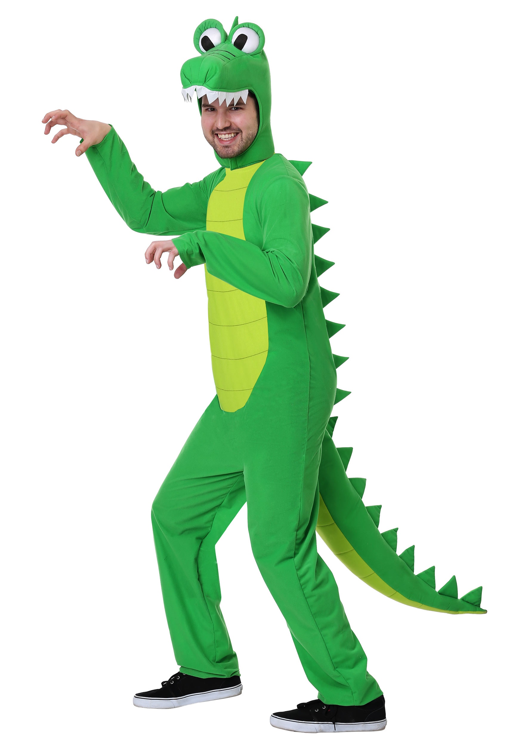 Photos - Fancy Dress Gator FUN Costumes Plus Size Goofy Adult   Costume Green 