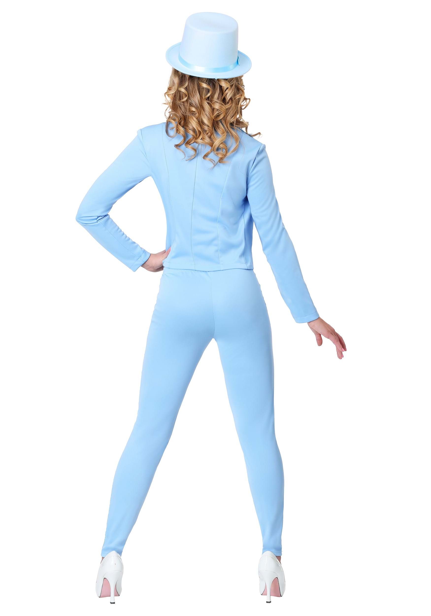 Adult Female Blue Tuxedo Fancy Dress Costume , Movie Halloween Fancy Dress Costumes