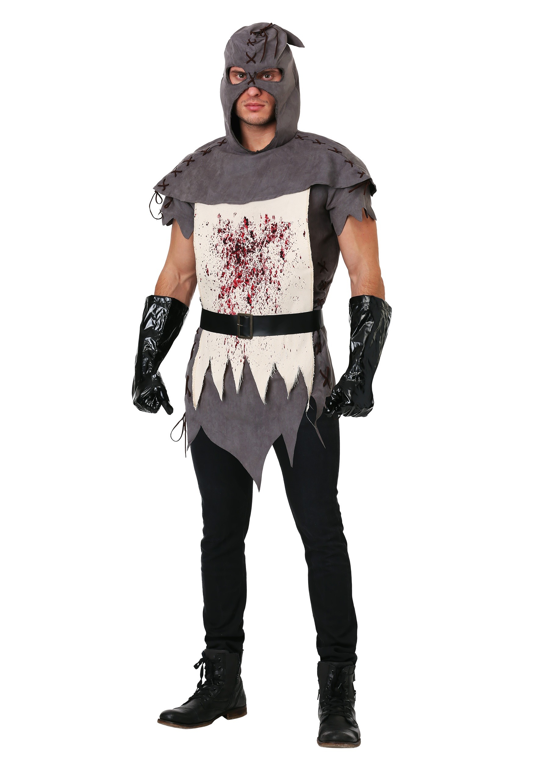 Evil Executioner Fancy Dress Costume For Plus Size Men , Scary Fancy Dress Costumes
