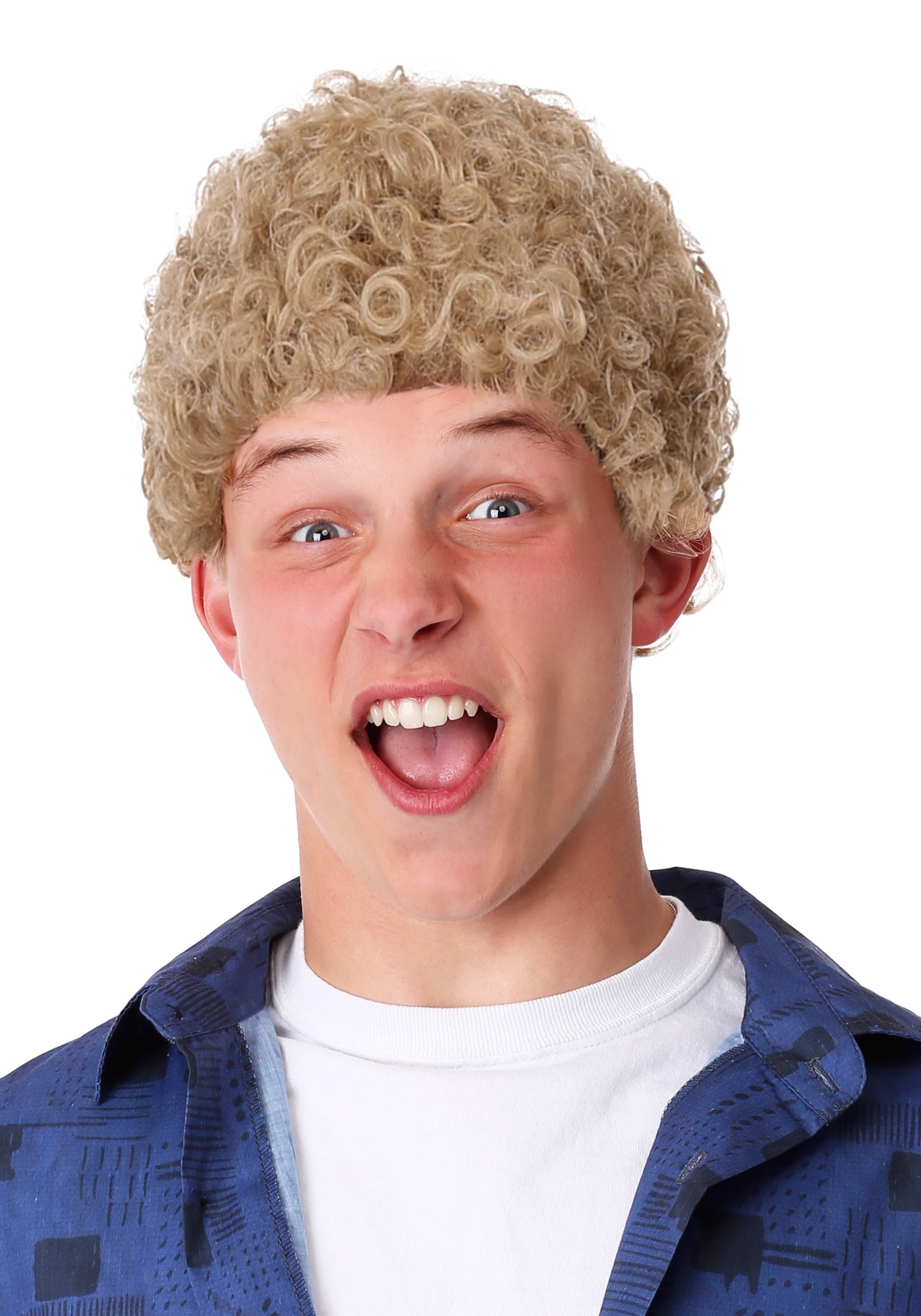Photos - Fancy Dress Excellent FUN Costumes Bill & Ted's  Adventure Bill Wig for Adults Yellow 