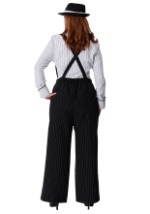 Plus Size Pinstripe Gangster Costume Back