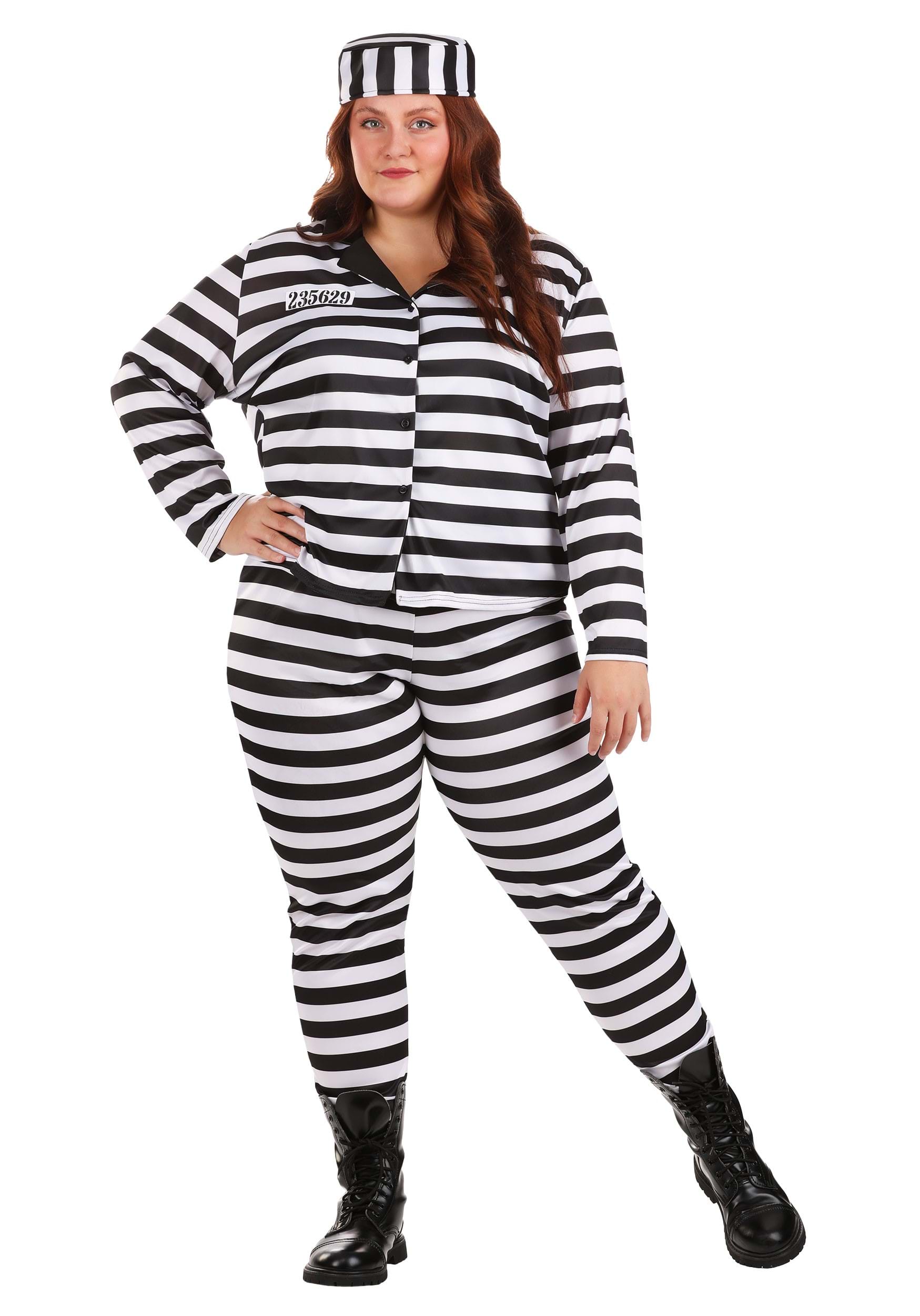 Plus Size Incarcerated Cutie Women's Fancy Dress Costume