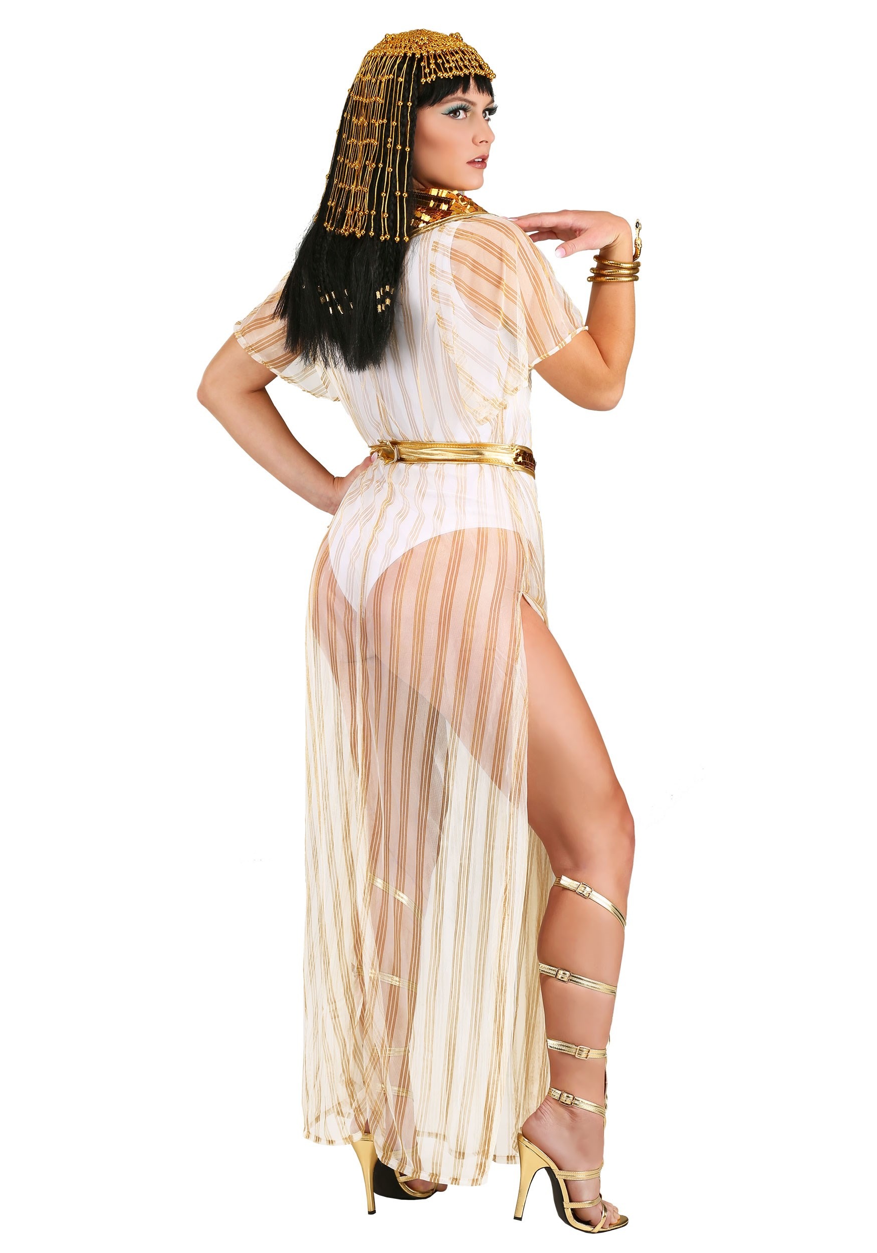 Sheer Cleopatra Women's Fancy Dress Costume