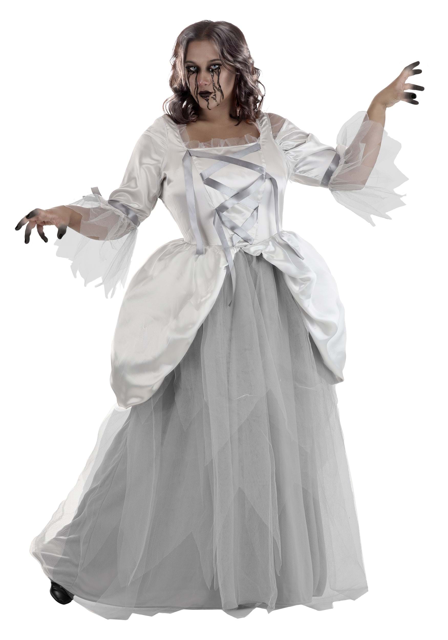 Women's Plus Size 18th Century Ghost Fancy Dress Costume , Ghost Fancy Dress Costumes