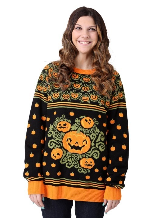 Pumpkin Patch Ugly Halloween Sweater for Adults | Exclusive