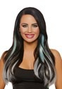 Long Straight 3-Piece Ombre Aqua/Grey Hair Extensions Update