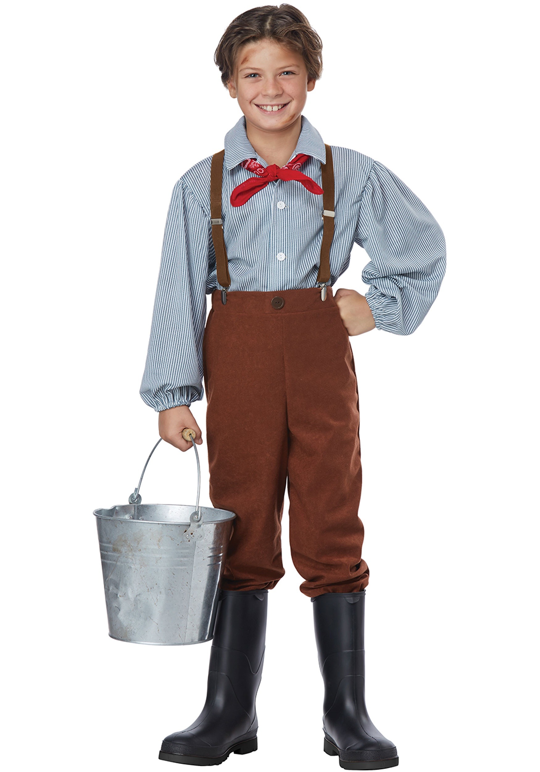 Pioneer Boy Fancy Dress Costume For Boys