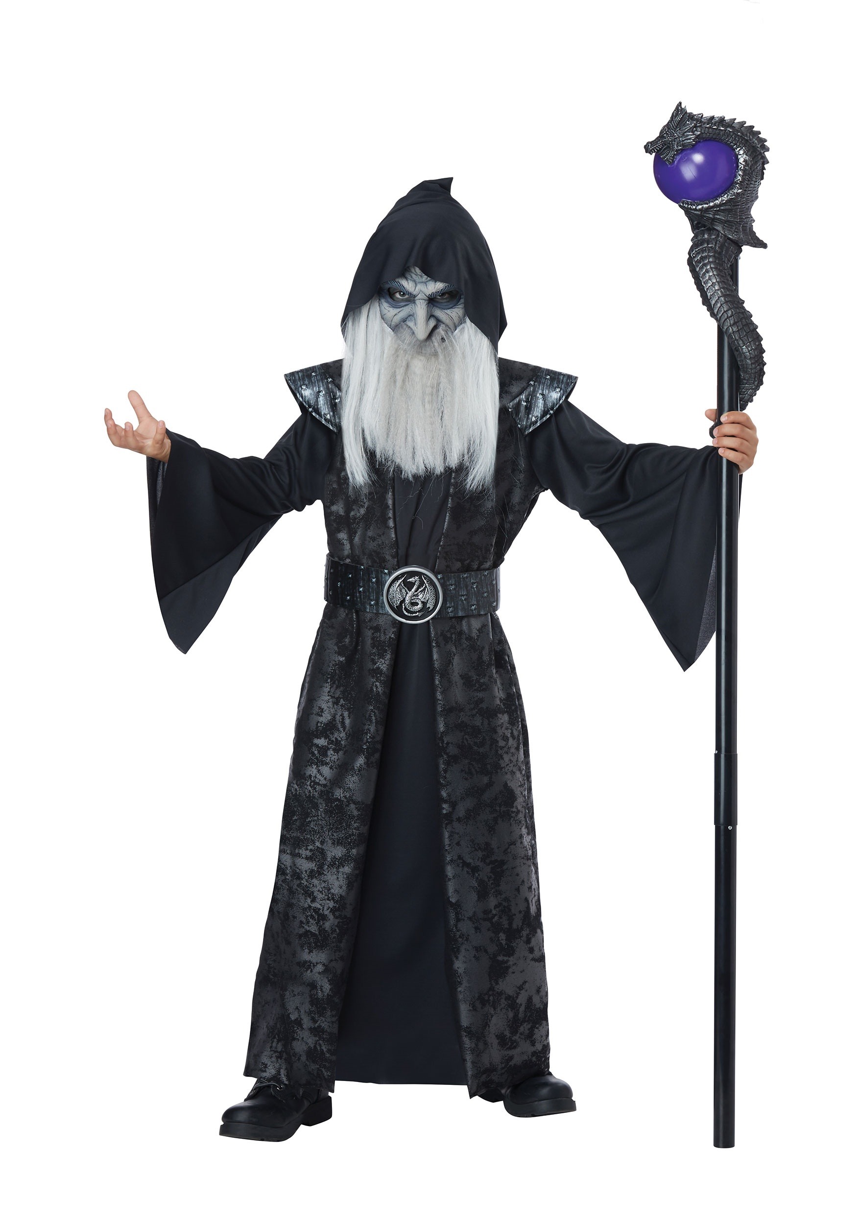Dark Wizard Fancy Dress Costume For Children