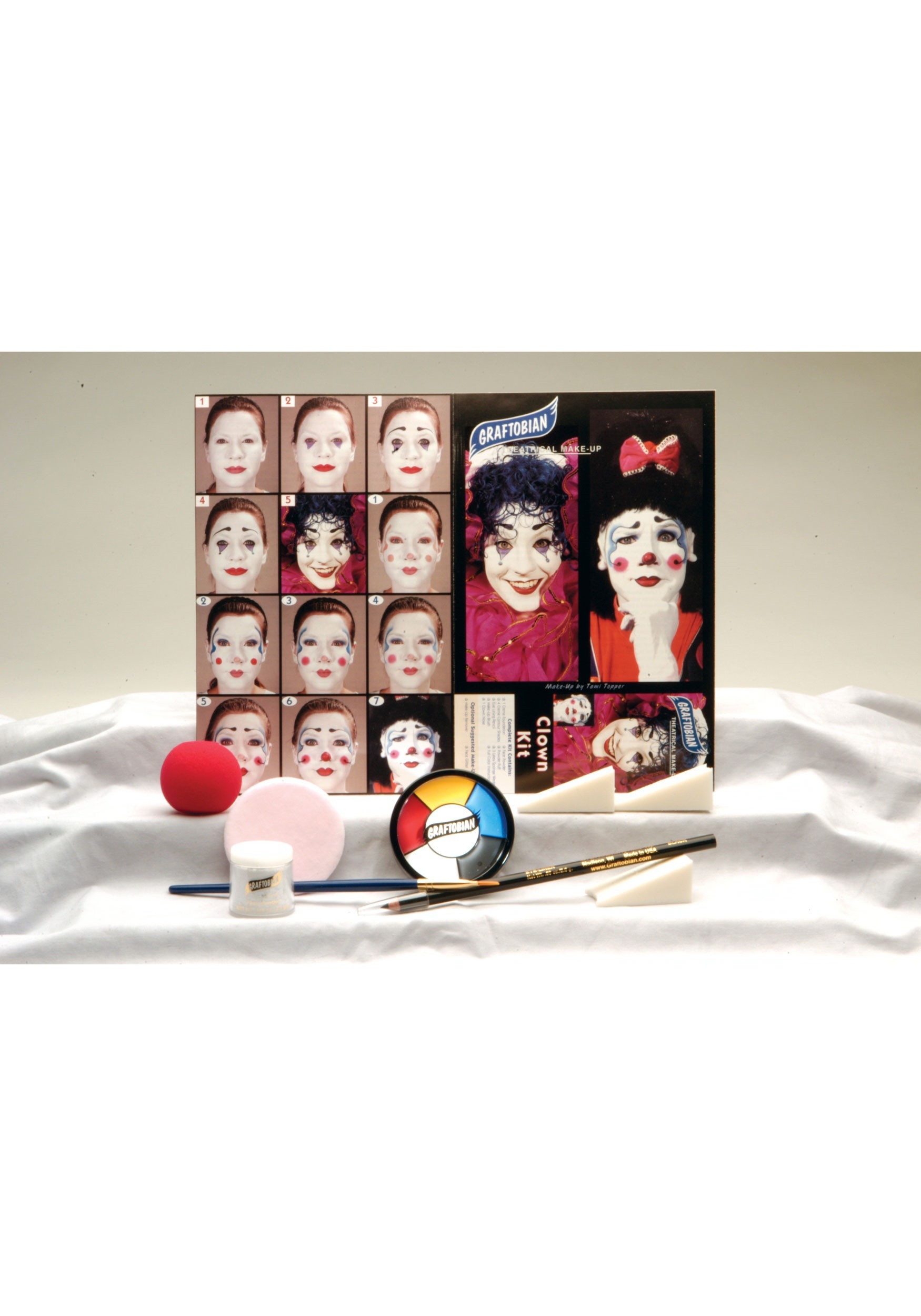 Deluxe Clown Face Makeup Kit