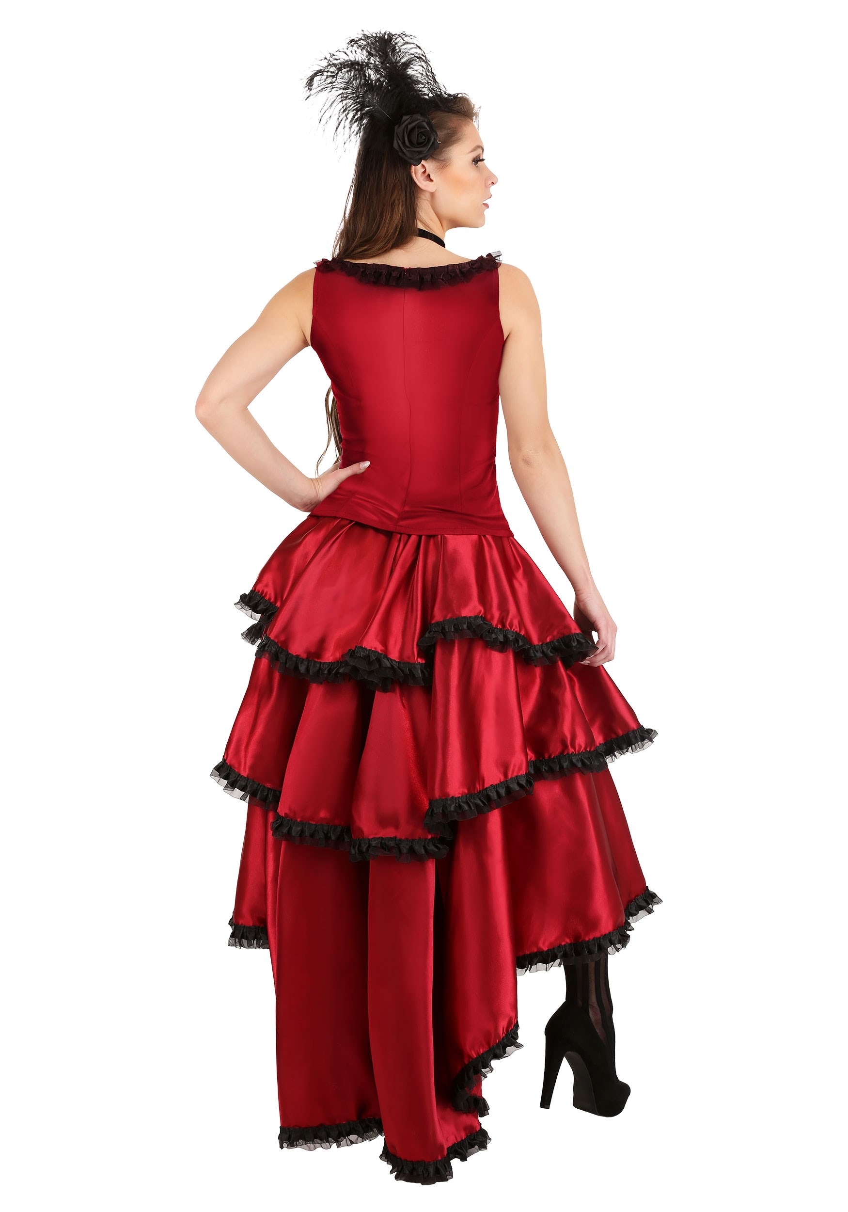 Women's Sultry Saloon Girl Fancy Dress Costume