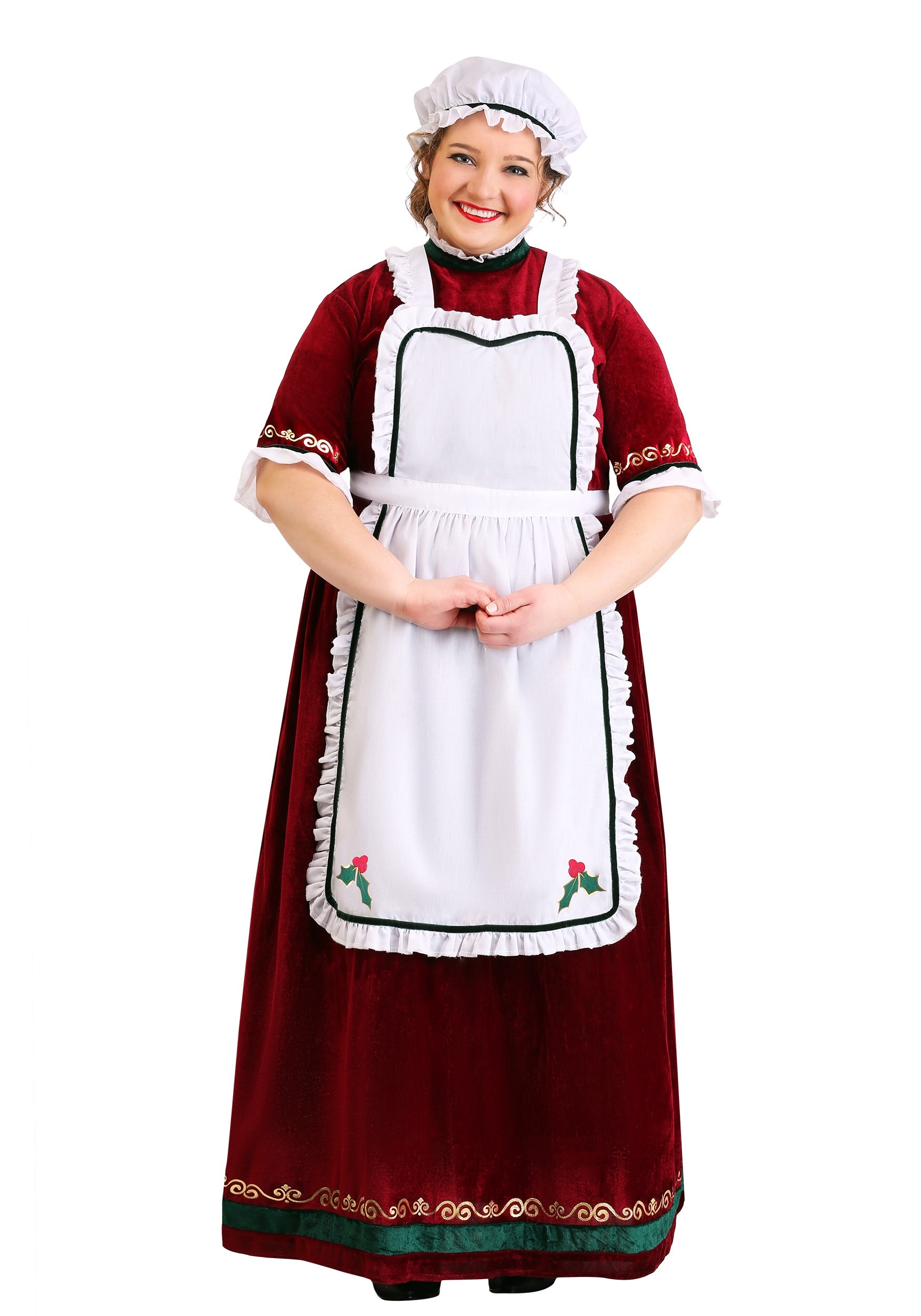 Mrs. Claus Plus Size Women's Holiday Fancy Dress Costume , Christmas Fancy Dress Costumes