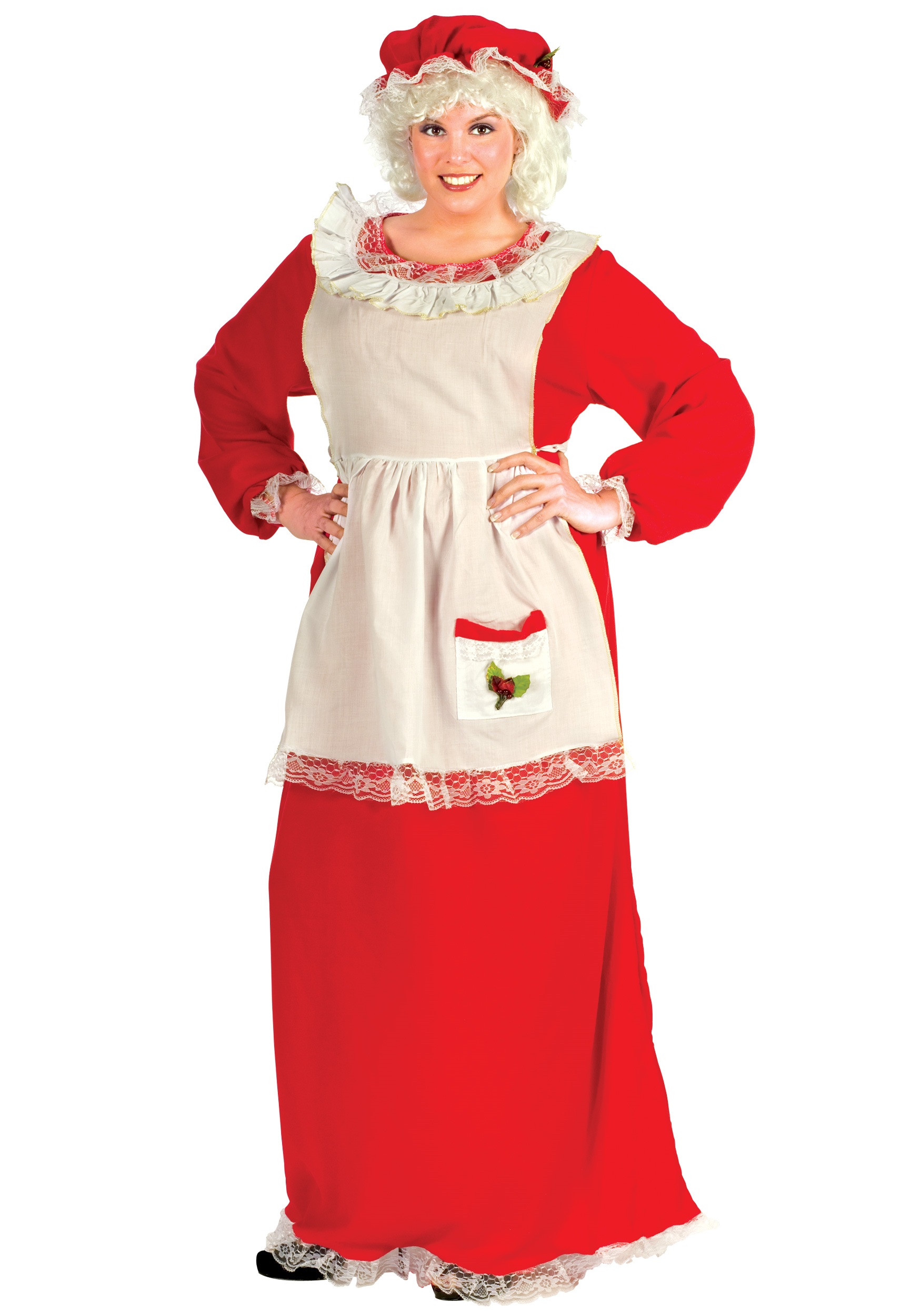 Plus Size Mrs. Claus Fancy Dress Costume - Women's Christmas Fancy Dress Costumes