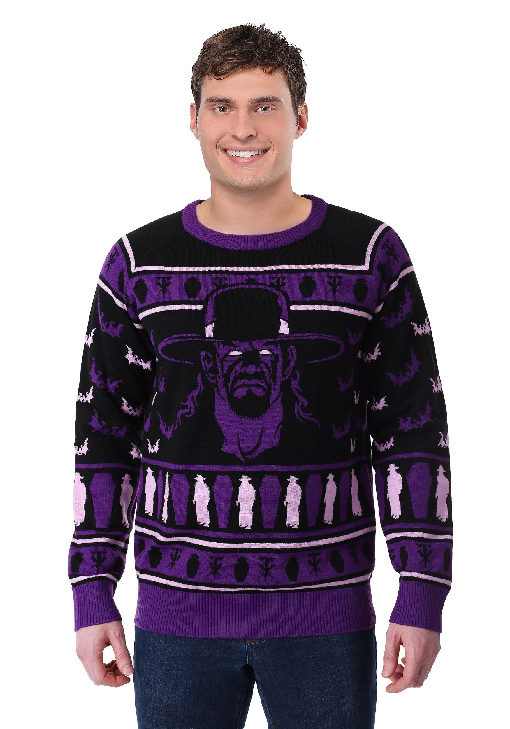 Adult WWE Undertaker Ugly Christmas Sweater