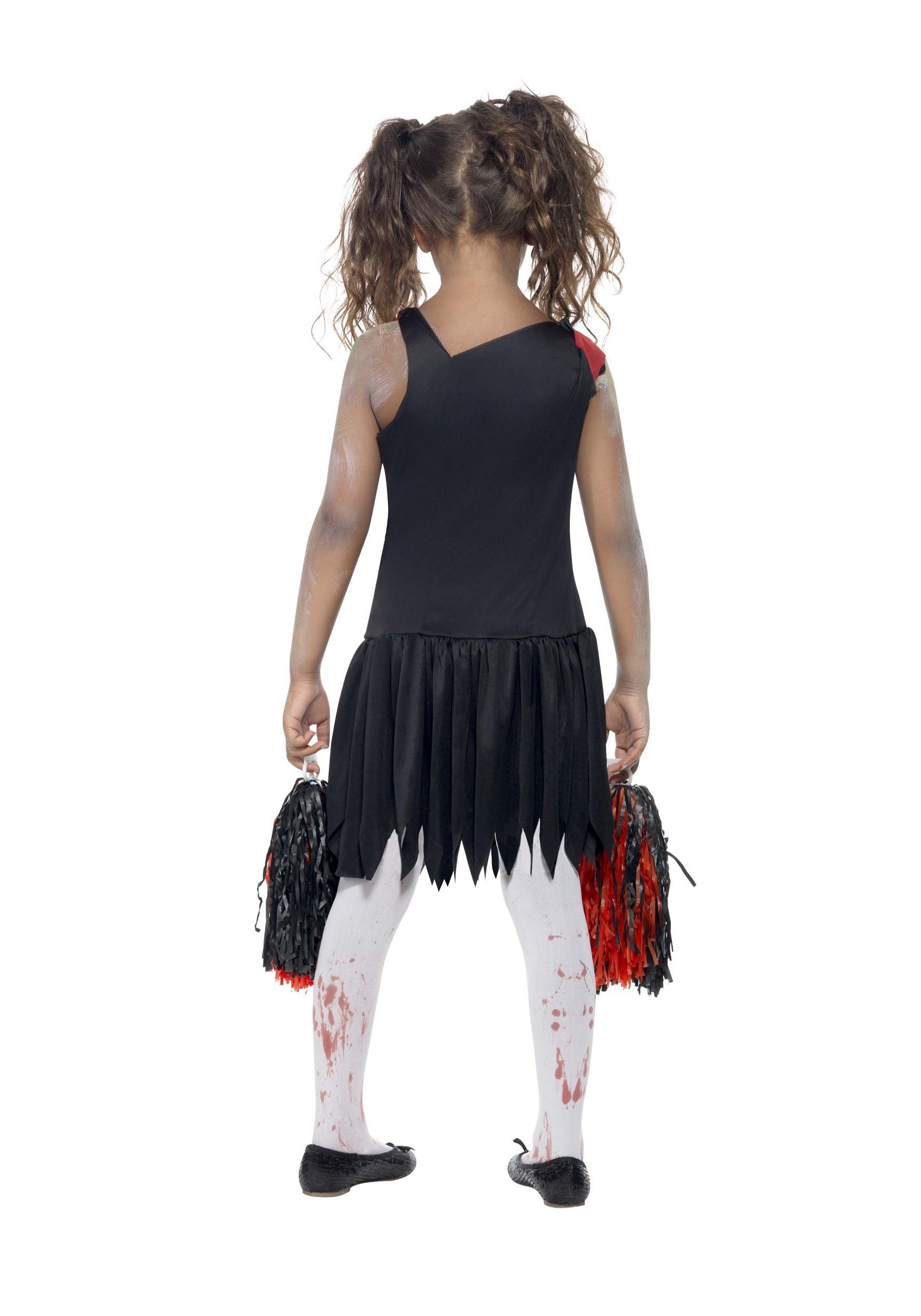 Zombie Cheerleader Fancy Dress Costume For Girl's