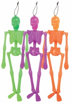 Hanging Neon Skeleton
