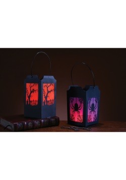 Pop-Open Purple & Orange Lantern Set