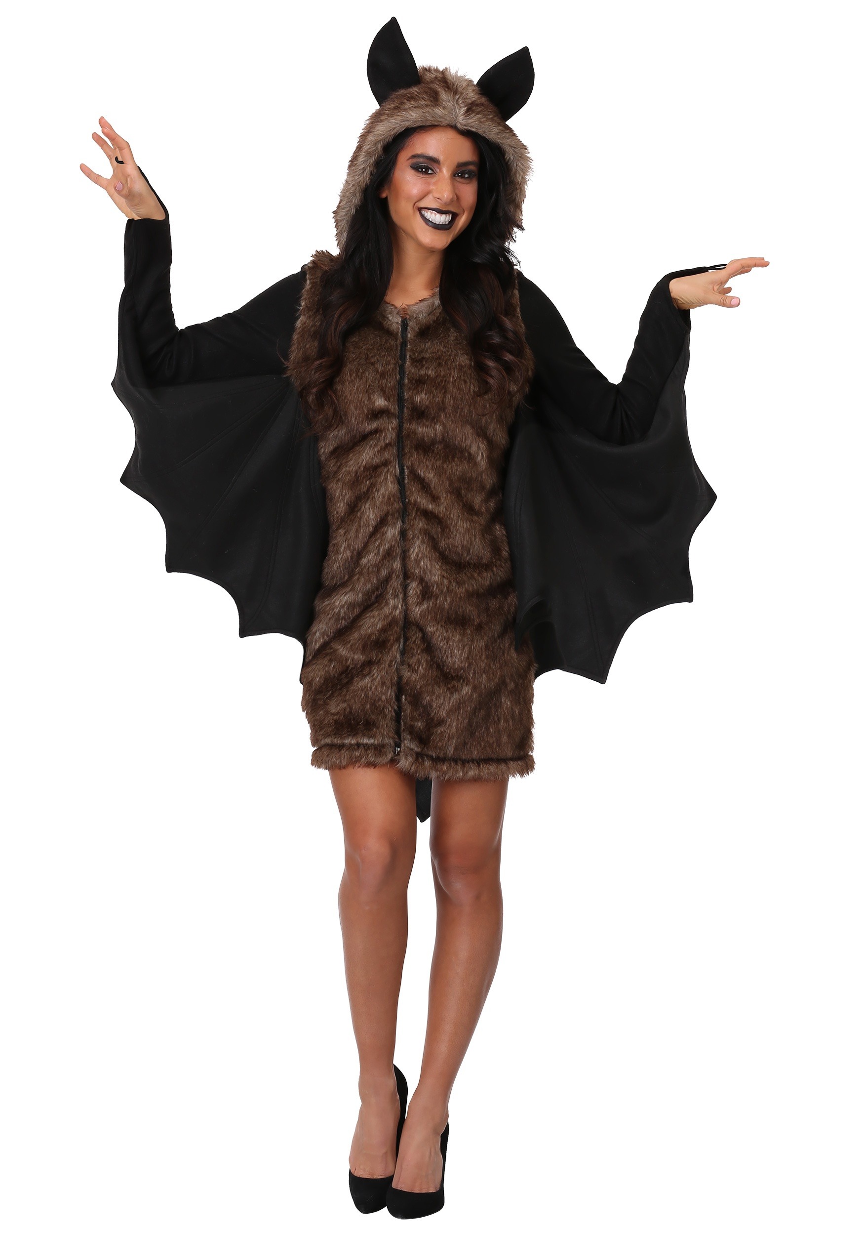 Deluxe Bat Fancy Dress Costume For Plus Size Women