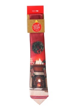 Christmas Fireplace Necktie