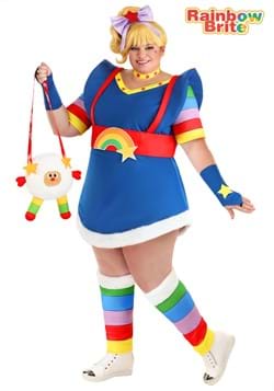 Women's Plus Rainbow Brite Costume