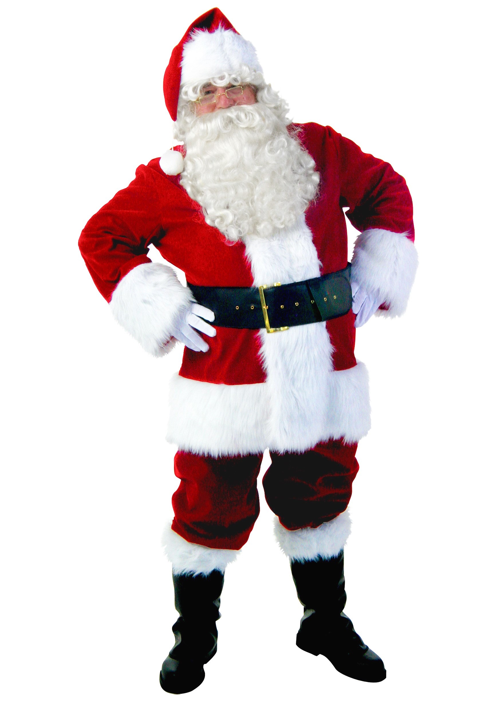 St Nick-Xmas-Fancy Dress DELUXE FATHER CHRISTMAS Fits up to a 54" chest-waist 