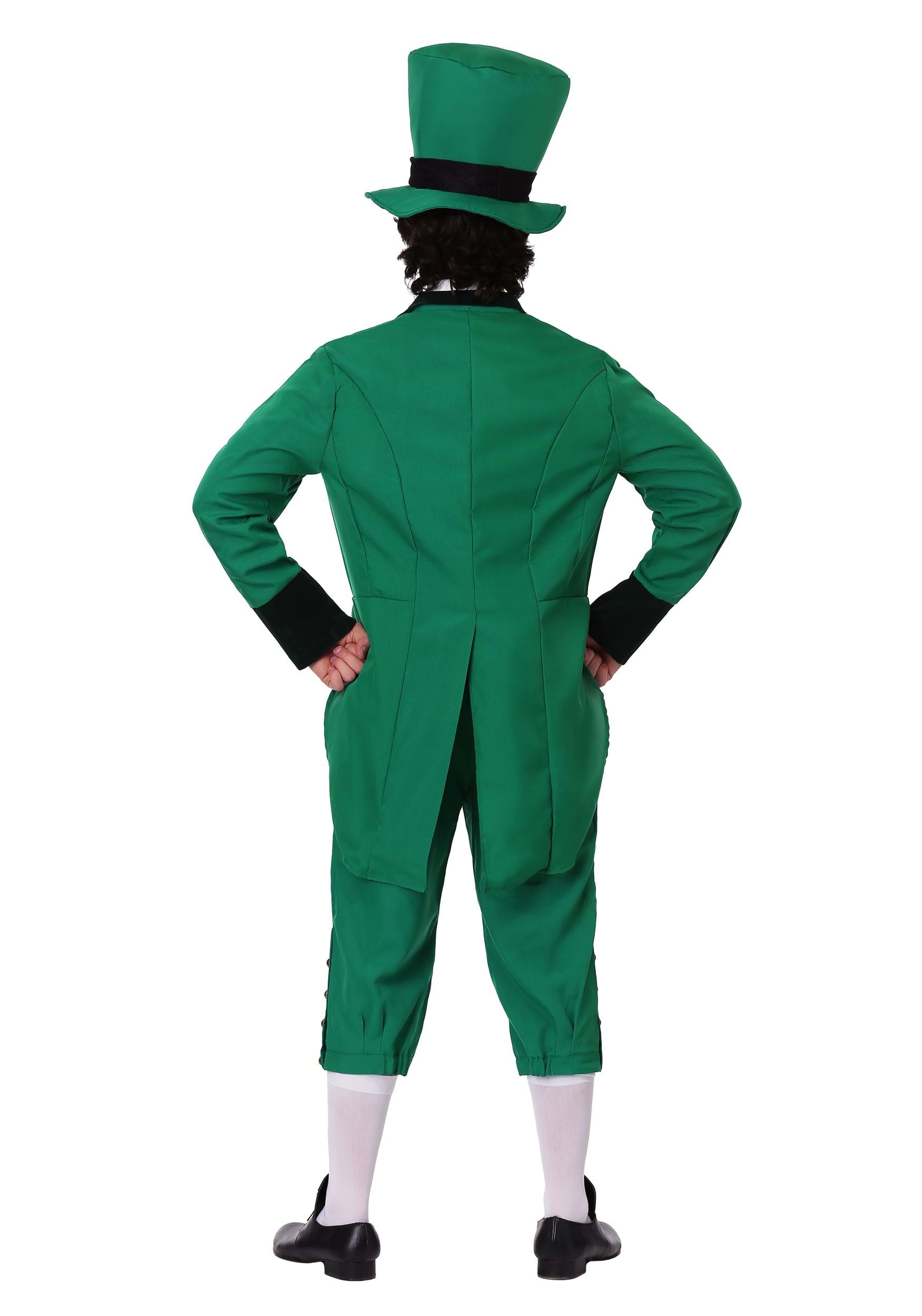 Adult Green Leprechaun Fancy Dress Costume