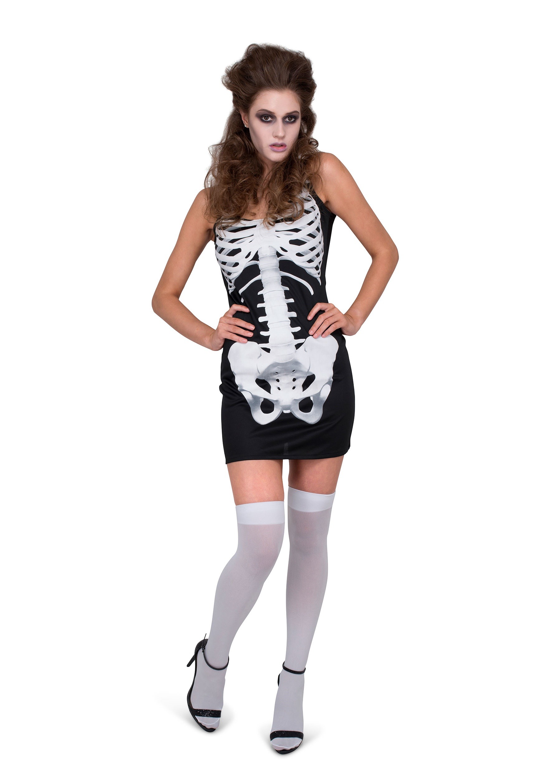 Photos - Fancy Dress Winsun Dress Karnival Costumes Women's Skeleton Dress  Costume Black/Whi 