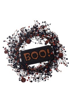 22" Halloween BOO Wreath