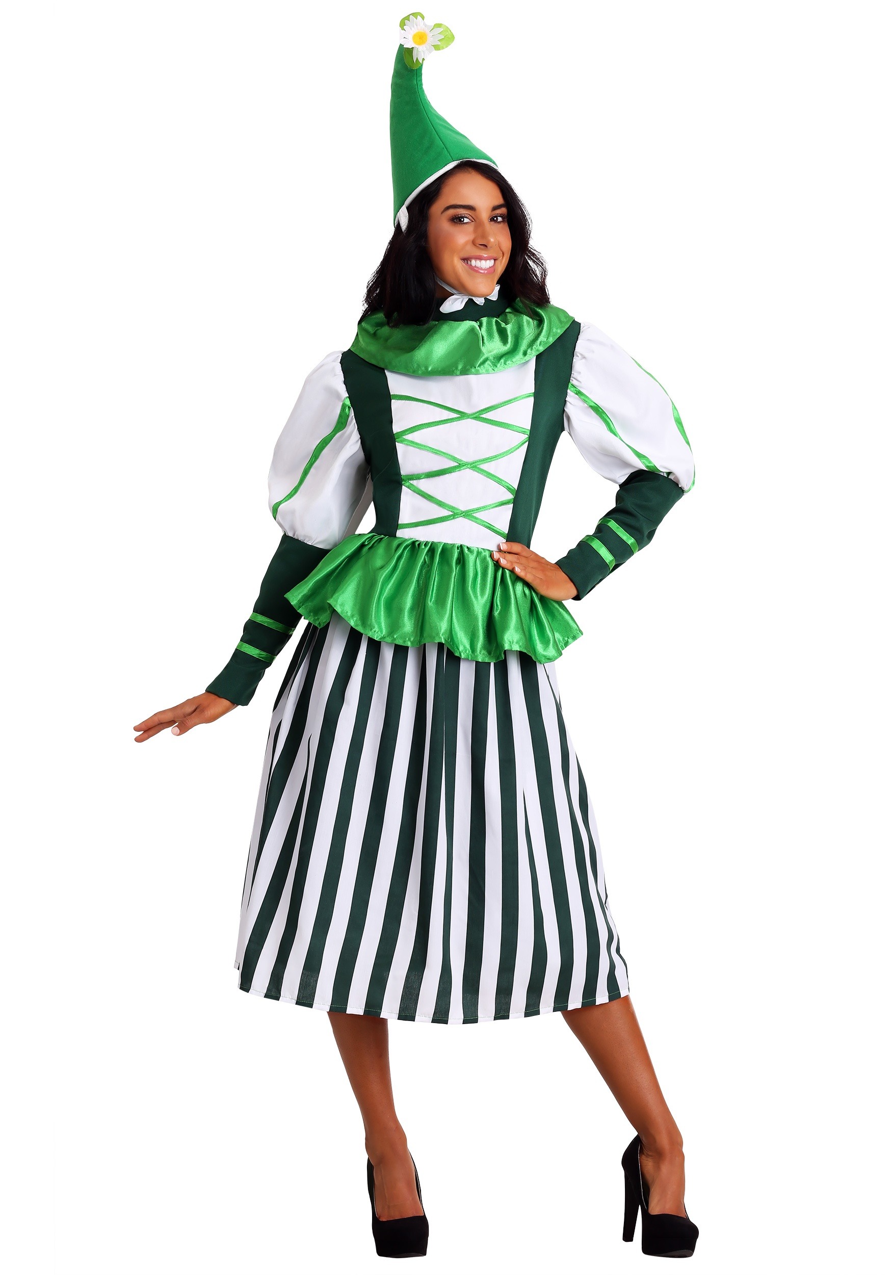 Photos - Fancy Dress Deluxe FUN Costumes  Munchkin Woman Plus Size  Costume Green/ 