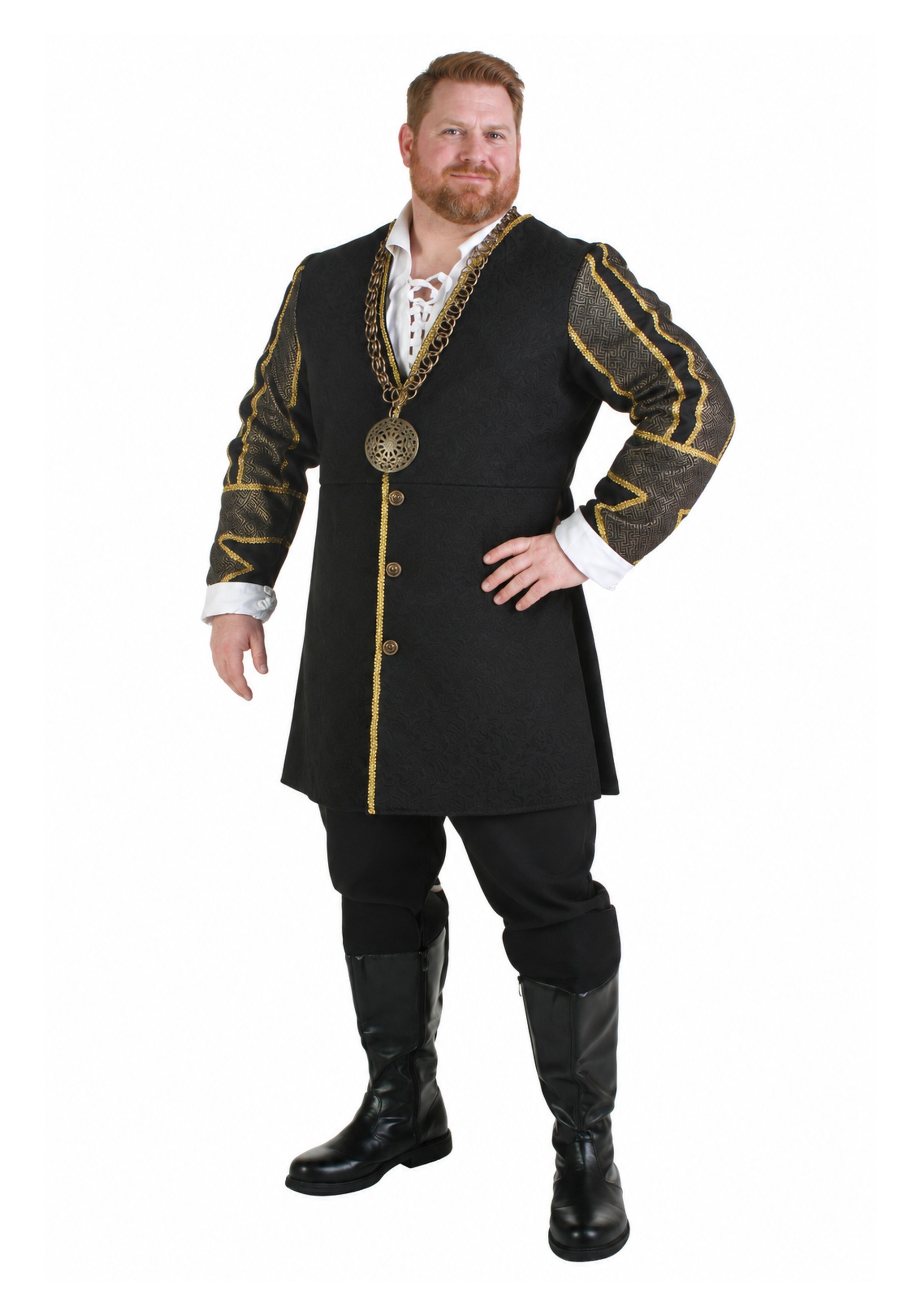Men's Plus Size King Henry VIII Fancy Dress Costume | Plus Size Fancy Dress Costumes