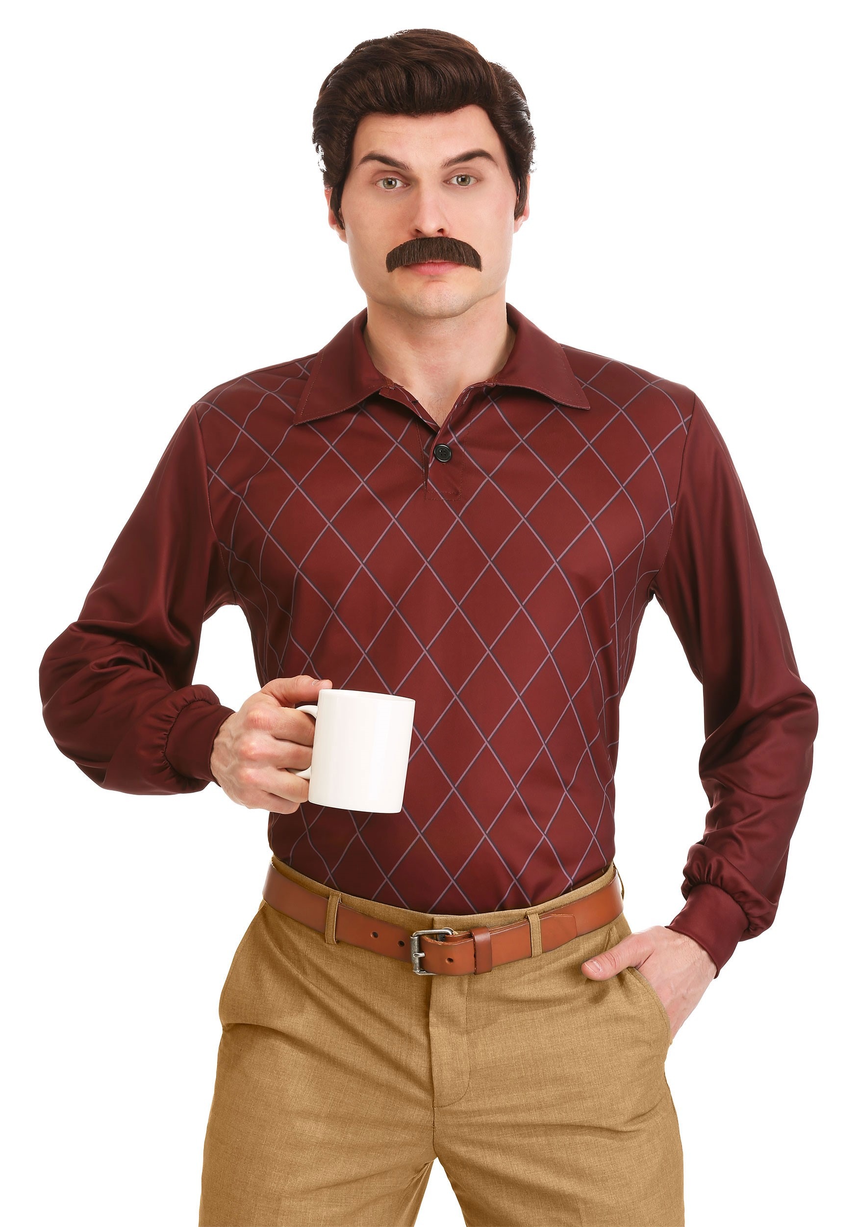 Photos - Fancy Dress A&D FUN Costumes Parks and Recreation Ron Swanson  Costume for Adul 