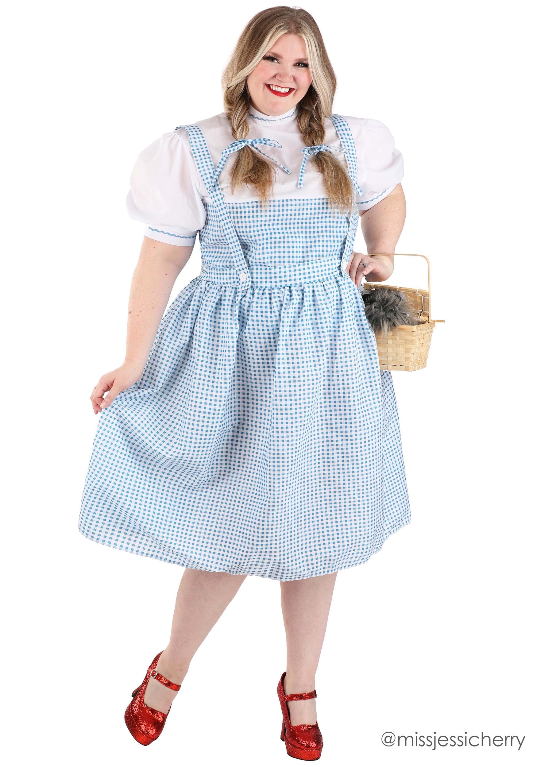 Adult Plus Kansas Girl Costume | farm Girl Costume