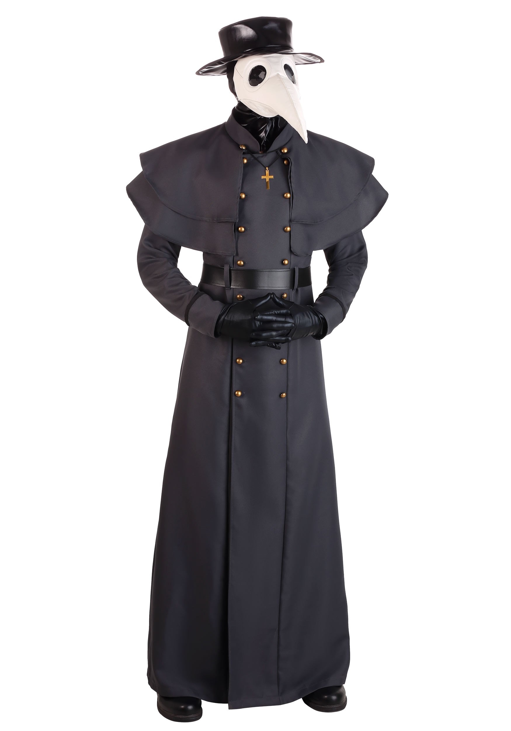 Men's Plus Size Classic Plague Doctor Fancy Dress Costume , Scary Plus Size Fancy Dress Costumes