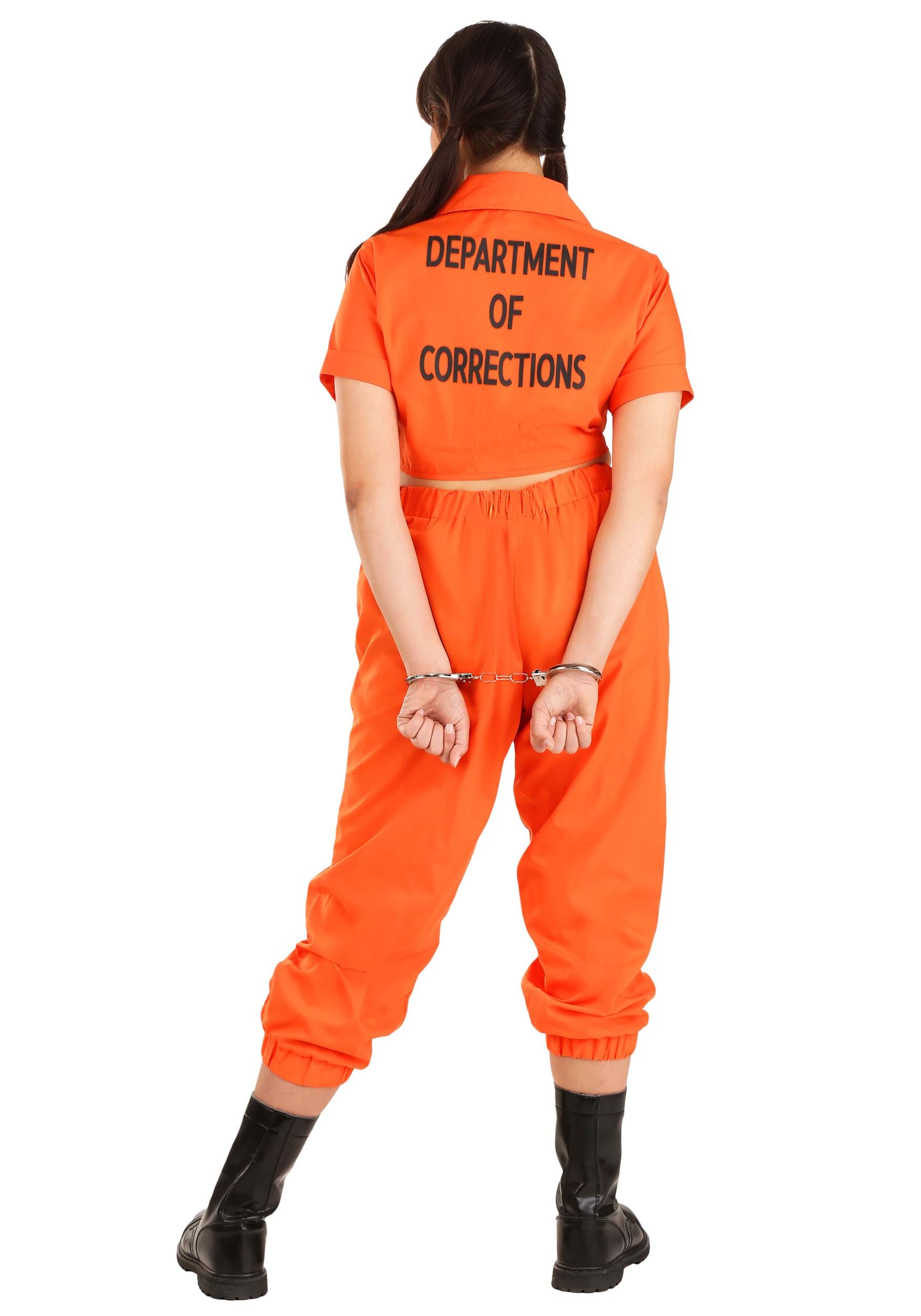 Orange Inmate Prisoner Women's Plus Size Fancy Dress Costume , Prison Fancy Dress Costumes