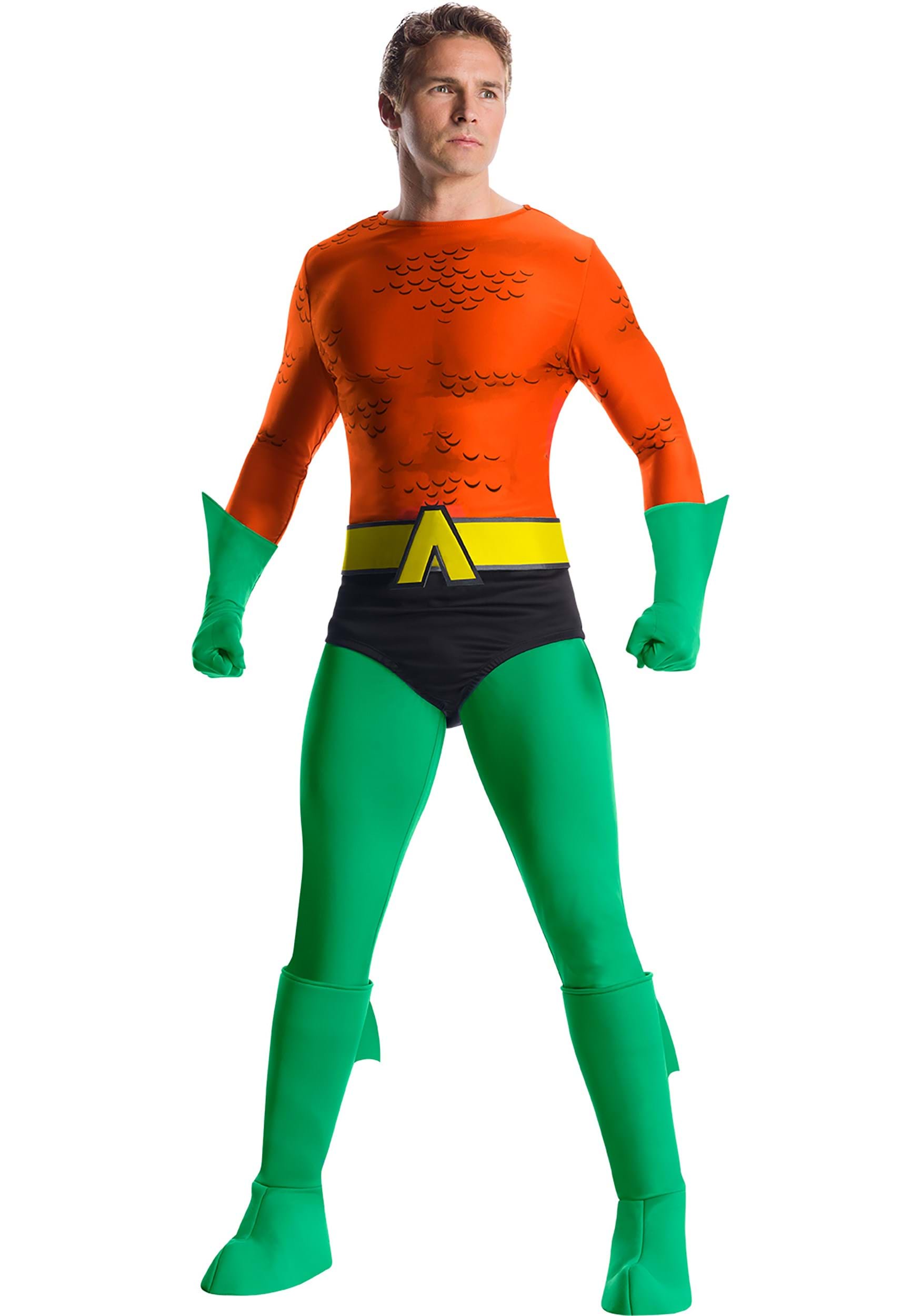Classic Premium Aquaman Men's Fancy Dress Costume