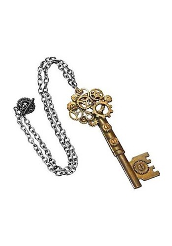 Large Steampunk Key Gear Necklace1