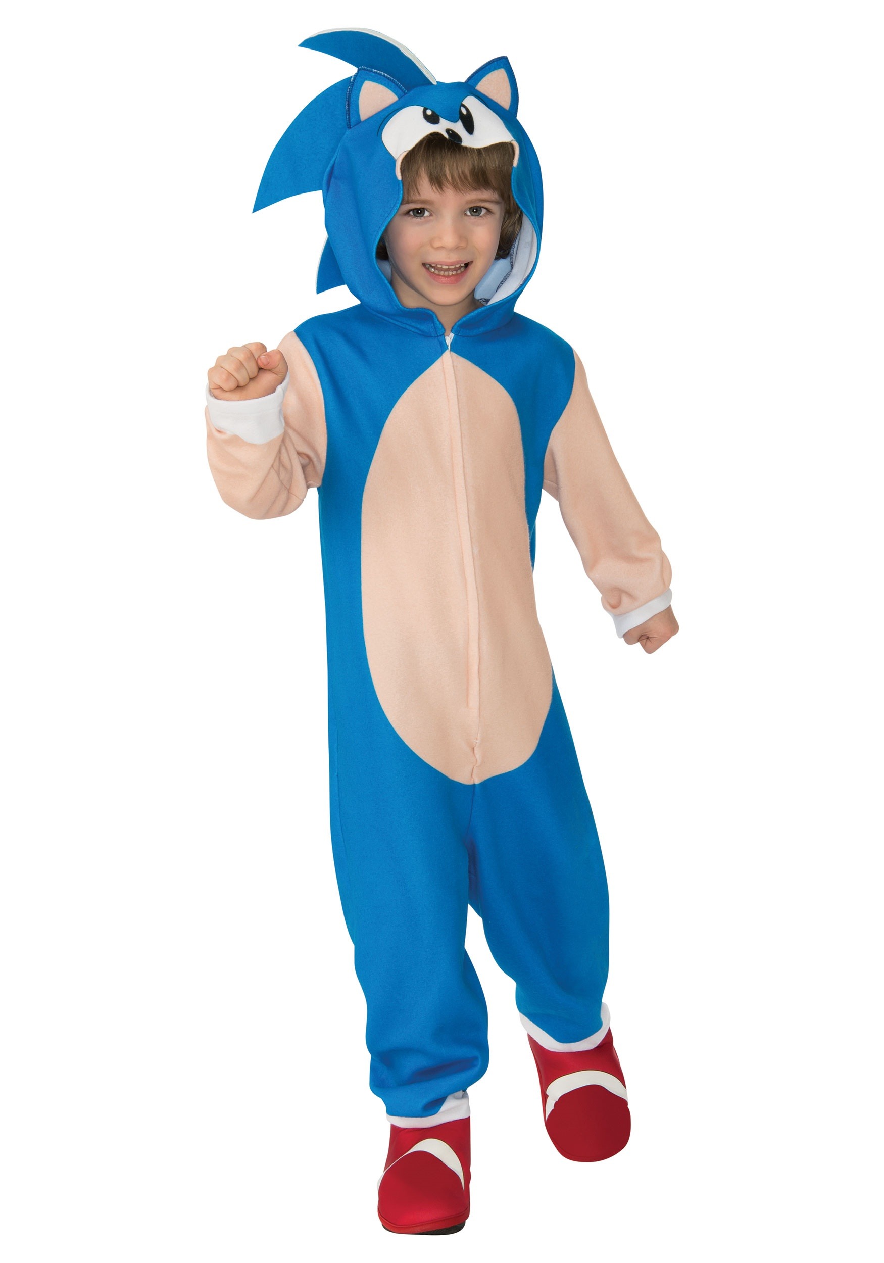 Boy's Sonic The Hedgehog Hooded Fancy Dress Costume